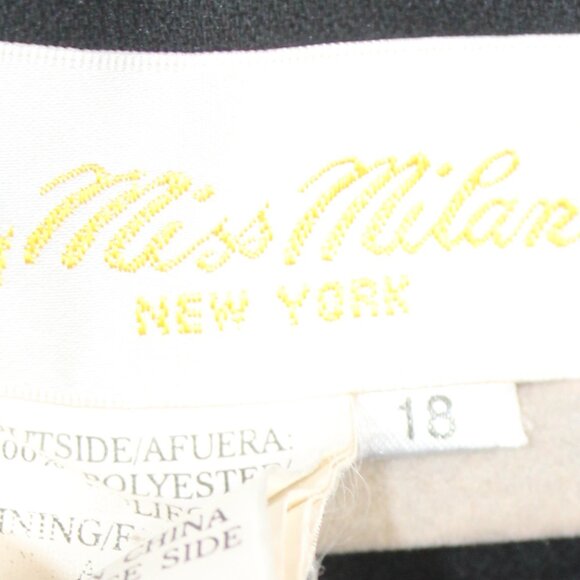 Women's Vintage Black Suit Top Size 18 - Picture 5 of 13